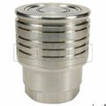Dixon Snap-Tite by ST Series Interchange Hydraulic Coupling, 1-11-1/2 Nominal, FNPT, 316 SSss Steel 8STF8-SS